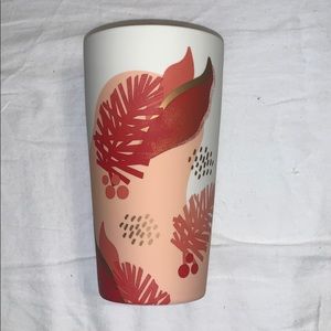 Starbucks 2019 Pink & Red Pine Cones Ceramic Mug